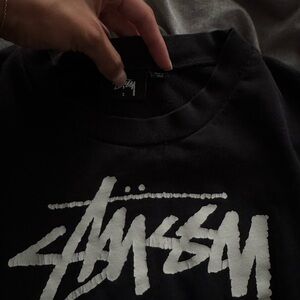 Stussy Black and White Logo Tee